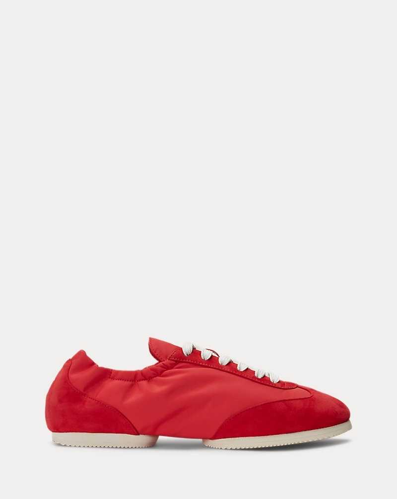 Tenis Ralph Lauren The Suede Pony Ballerina Mujer Ruby | FTWMXKU-36 - vista 1