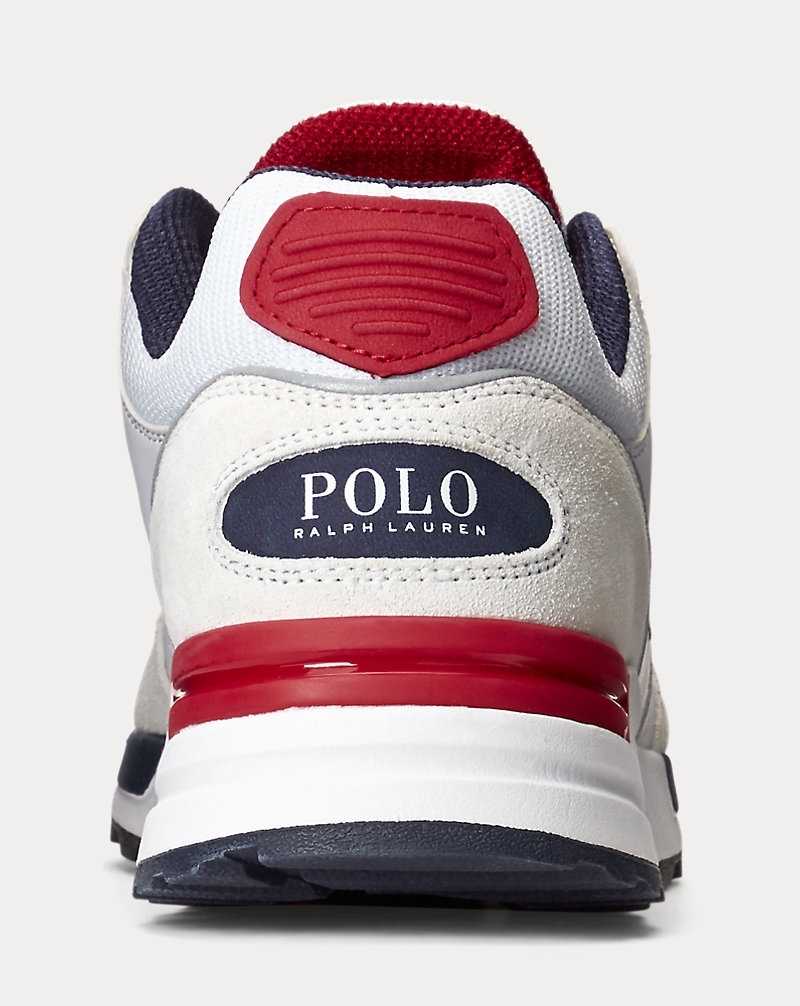 Tenis Ralph Lauren Trackster 200 Hombre Grey/Navy/White/Red | FLIKYHC-30 - vista 3
