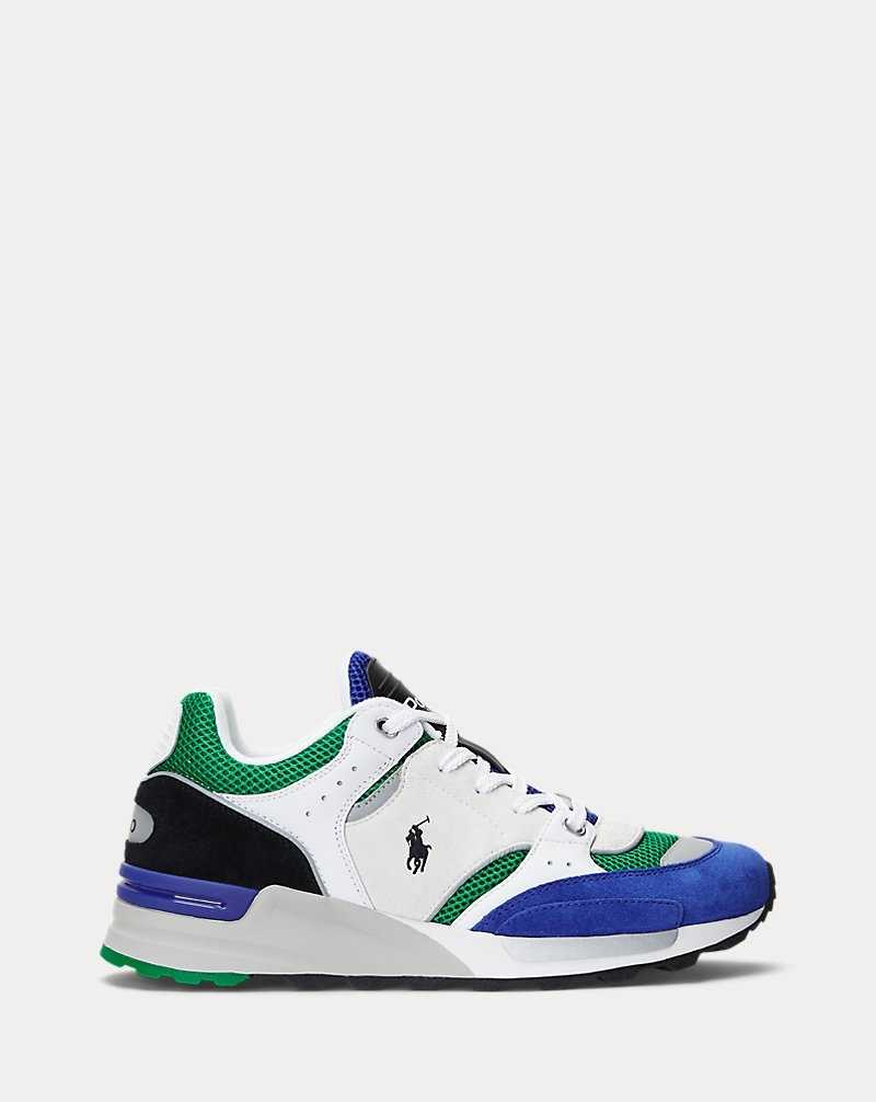 Tenis Ralph Lauren Trackster 200 Hombre White/royal/green | ZJDUWHT-79 - vista 1