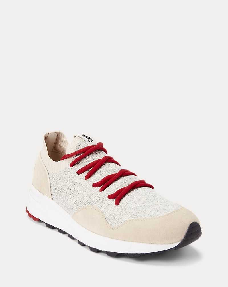 Tenis Ralph Lauren Trackster 200II Knit Hombre Grises Claro | CFXNIRH-47 - vista 2