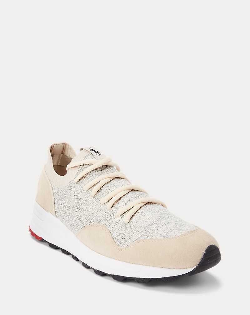 Tenis Ralph Lauren Trackster 200II Knit Hombre Grises Claro | CFXNIRH-47 - vista 5