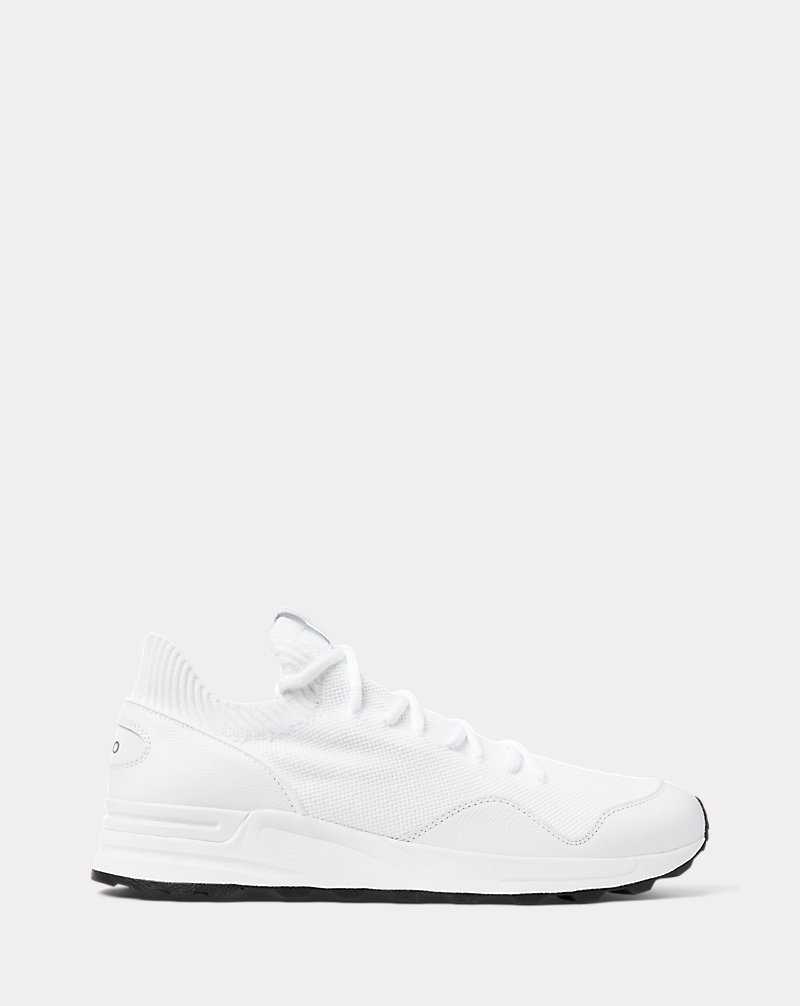 Tenis Ralph Lauren Trackster 200II Knit Hombre Blancos | SIVNPAE-70 - vista 1