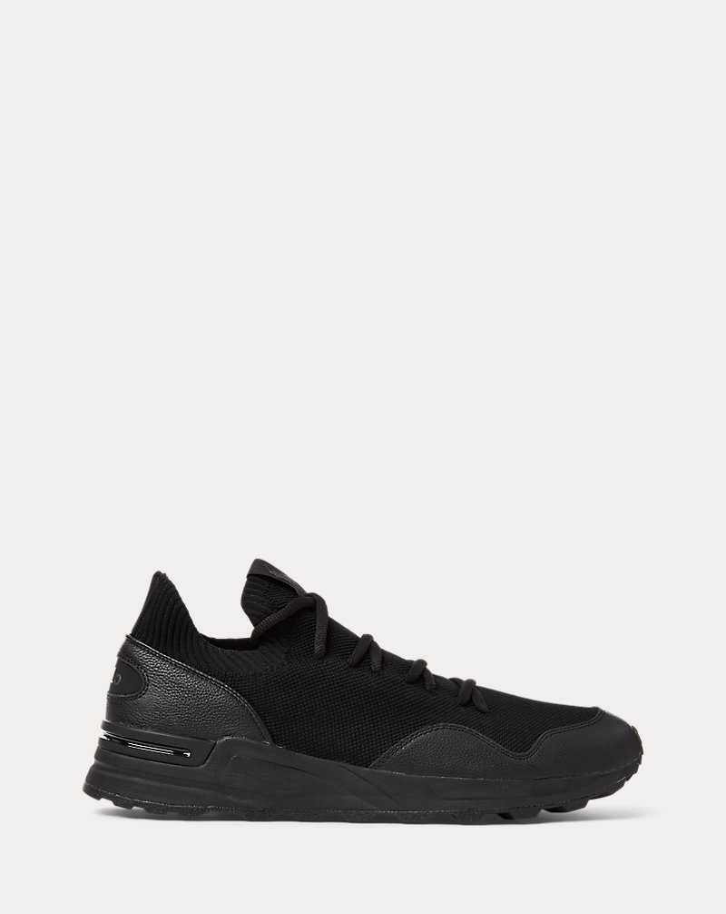 Tenis Ralph Lauren Trackster 200II Knit Hombre Negros | TOAFRED-03 - vista 1