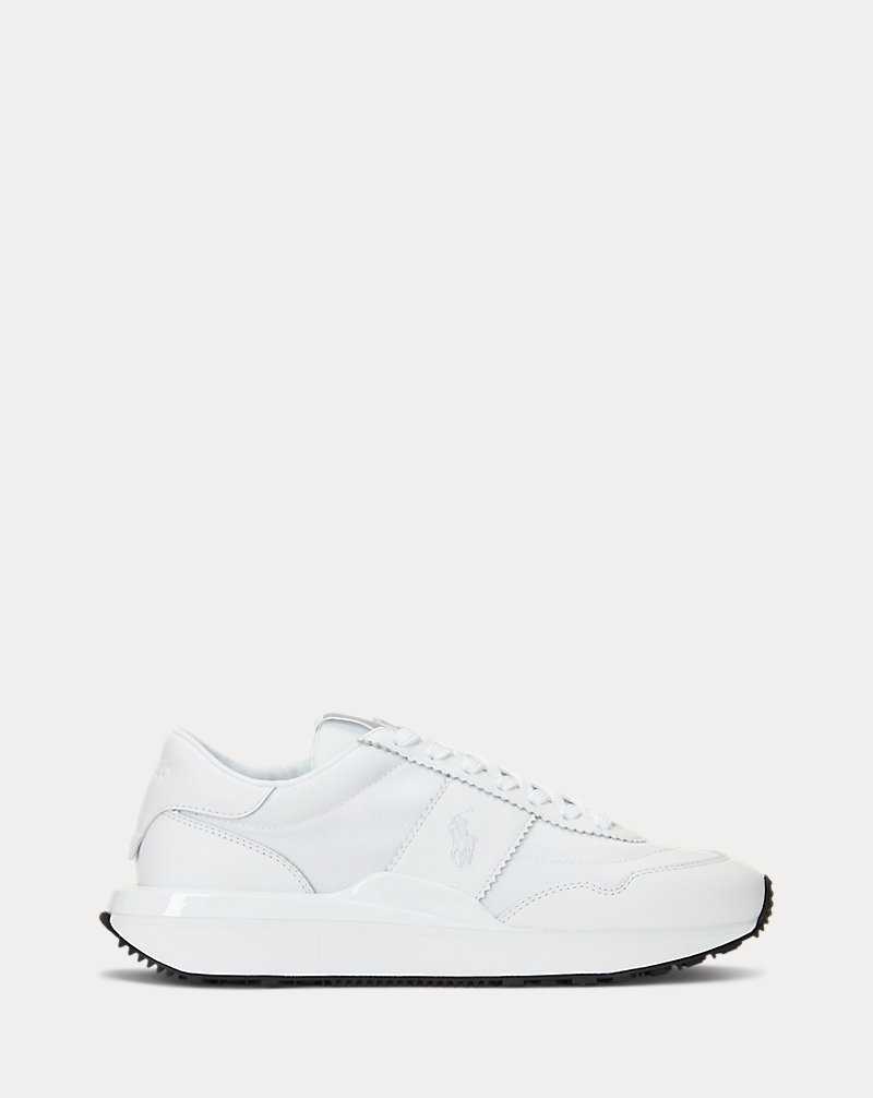 Tenis Ralph Lauren Train 89 Leather Oxford Mujer Blancos | BULNMWO-35 - vista 1