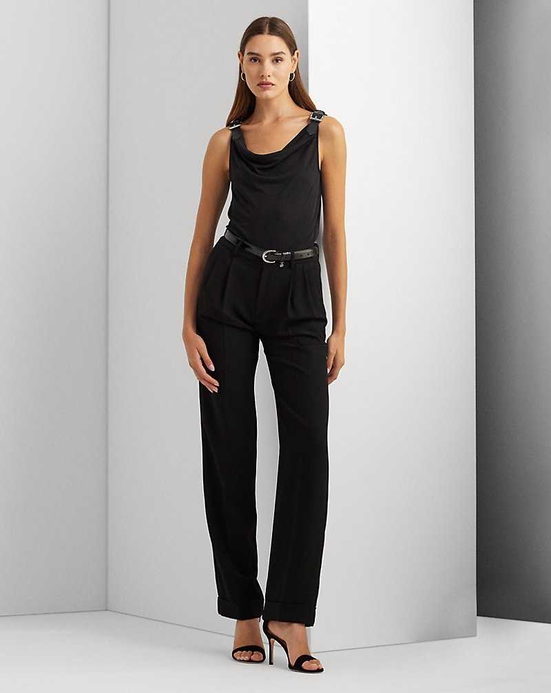 Tops Ralph Lauren Jersey Cowlneck Top Mujer Negros | OTGHIZF-16 - vista 3
