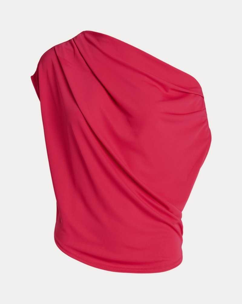 Tops Ralph Lauren Stretch Jersey Off-the-Shoulder Top Mujer Rosas | MXHBZCK-26 - vista 2