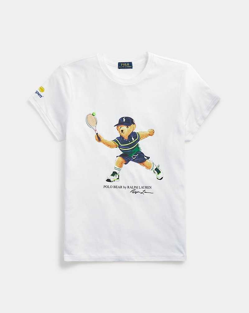 Tops Ralph Lauren US Open Bear Jersey Tee Mujer | FTRYXQK-26 - vista 2