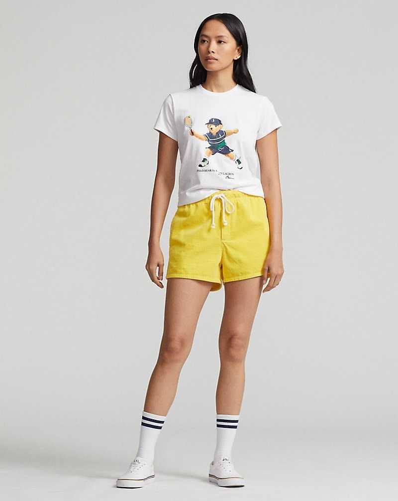 Tops Ralph Lauren US Open Bear Jersey Tee Mujer | FTRYXQK-26 - vista 3