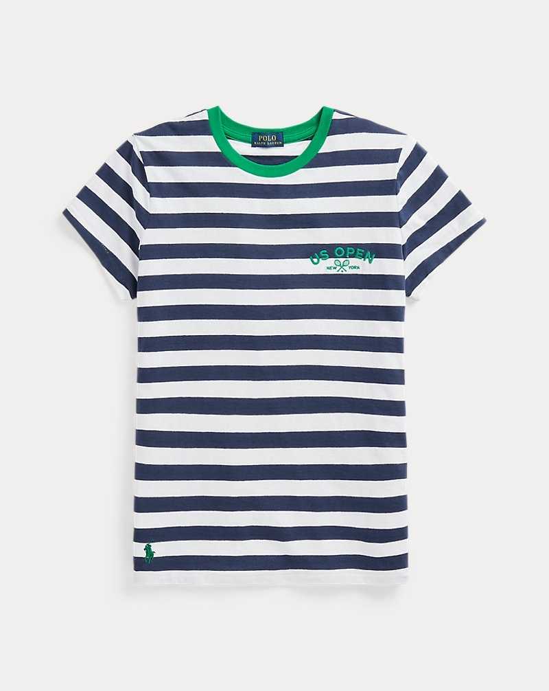 Tops Ralph Lauren US Open Striped Ringer Tee Mujer | RHIAXVT-45 - vista 2