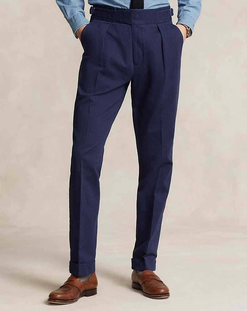 Trajes Ralph Lauren Buckled Chino Hombre Azul Marino | KXWOEBN-08 - vista 3