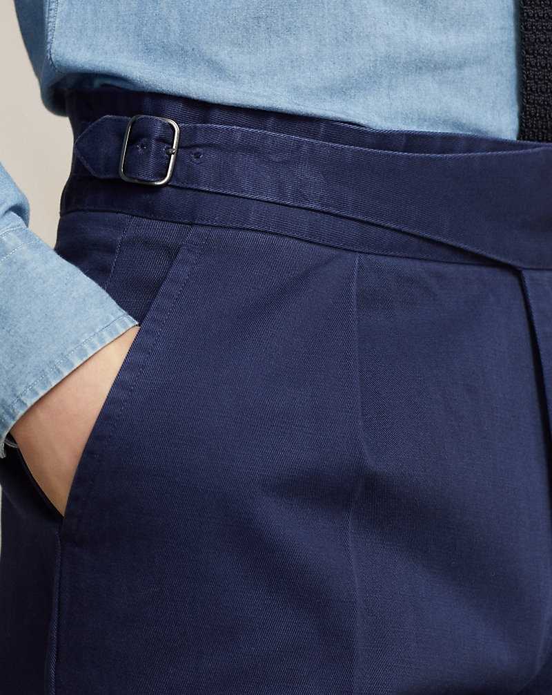 Trajes Ralph Lauren Buckled Chino Hombre Azul Marino | KXWOEBN-08 - vista 5