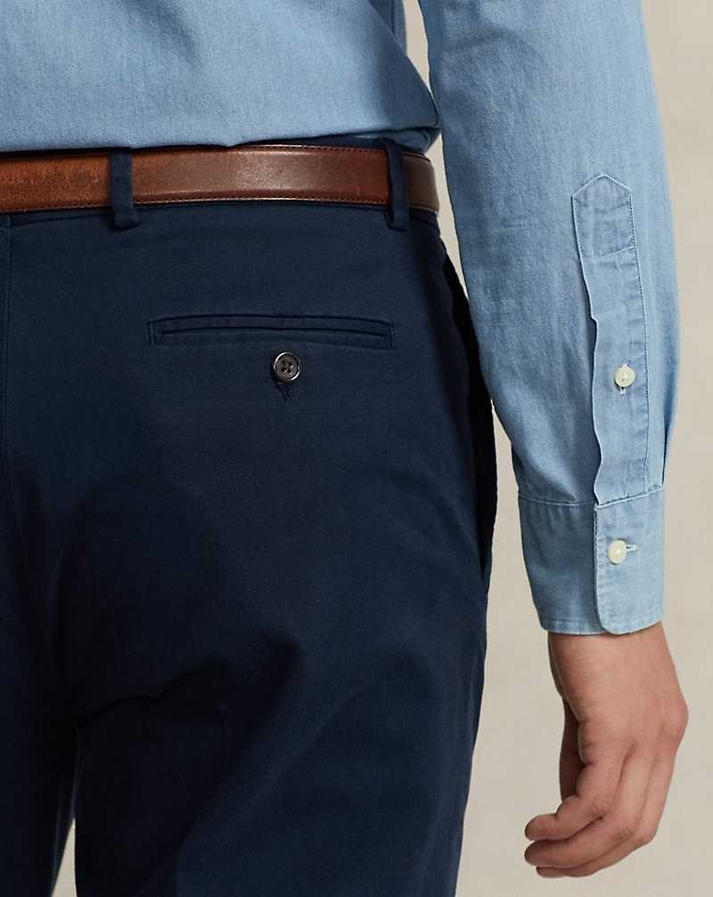 Trajes Ralph Lauren Garment-Dyed Stretch Chino Hombre Azul Marino | WFGTXJE-36 - vista 5