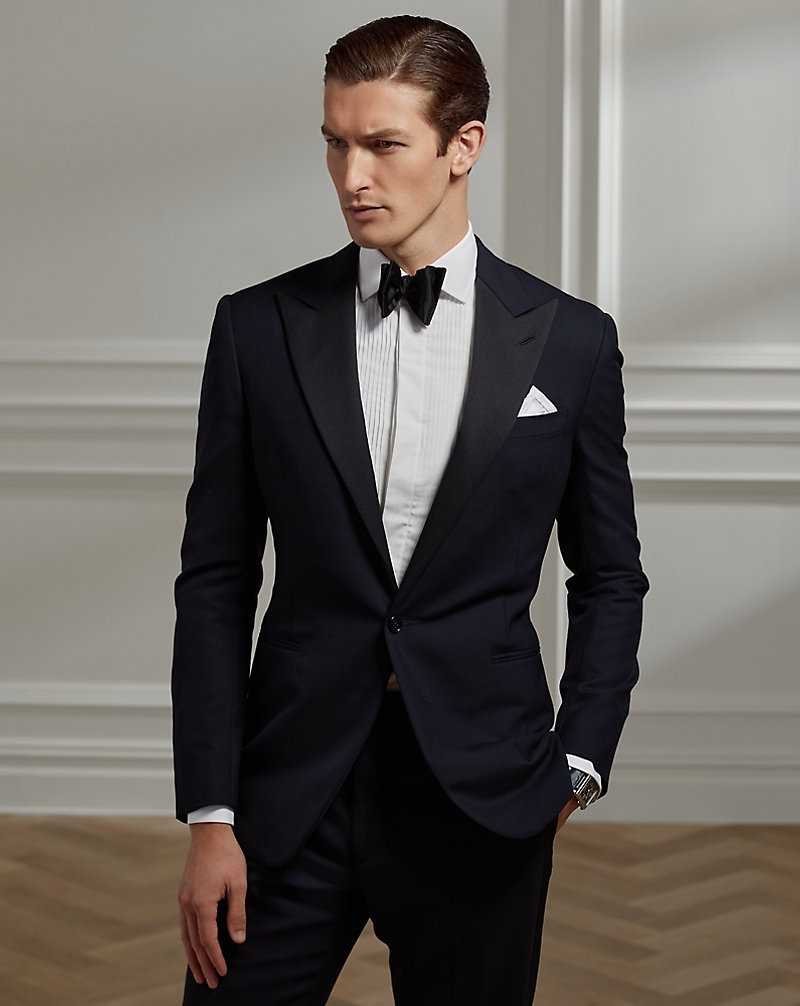 Trajes Ralph Lauren Gregory Barathea Peak Tuxedo Hombre Azul Marino | MVUQRDN-53 - vista 3
