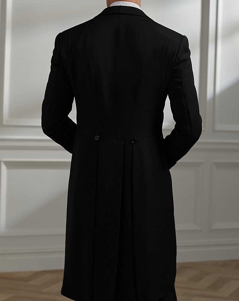 Trajes Ralph Lauren Gregory Handmade Tailcoat Tuxedo Hombre Negros | DIZAVGT-46 - vista 5