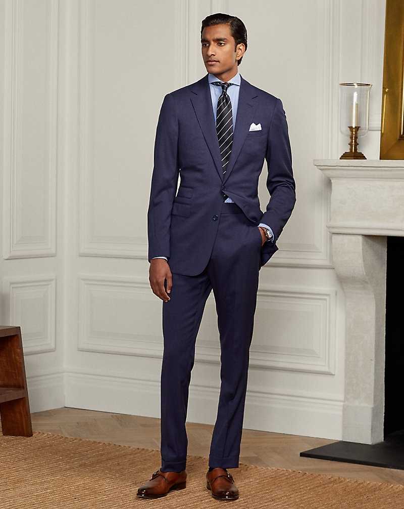 Trajes Ralph Lauren Gregory Handmade Wool Gabardine Hombre Azul Marino | LUTXAFN-51 - vista 1