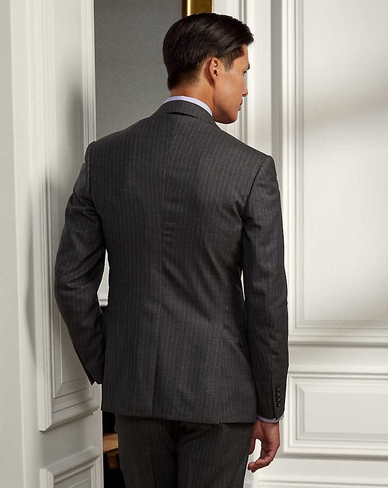 Trajes Ralph Lauren Gregory Pinstripe Wool Twill Hombre Azules | GYNIQSA-94 - vista 4