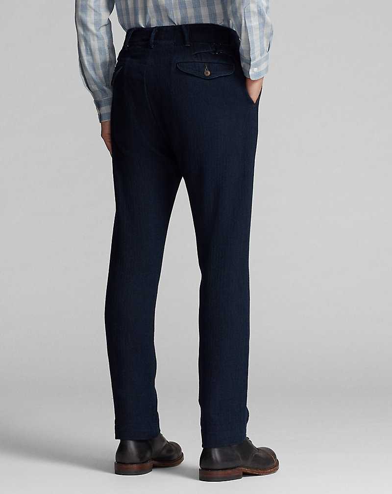 Trajes Ralph Lauren Indigo Herringbone Officer's Hombre Azul Marino Oscuro | EFSZGWT-48 - vista 4