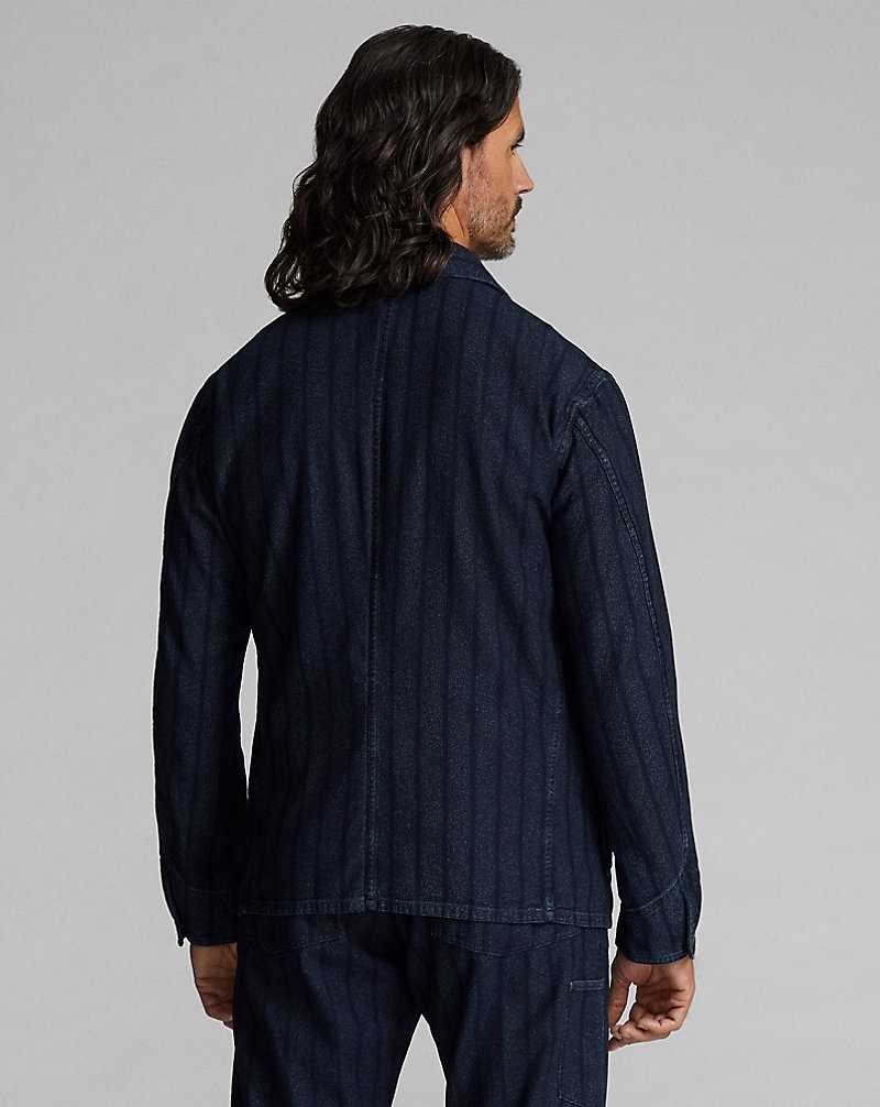 Trajes Ralph Lauren Indigo Striped Twill Hombre Indigo/White | YNVORQG-96 - vista 4