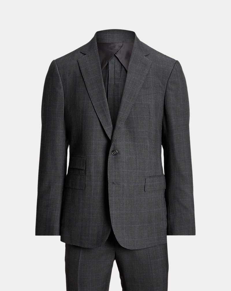 Trajes Ralph Lauren Kent Hand-Tailored Glen Plaid Hombre Grises | ZPSQAEW-82 - vista 2