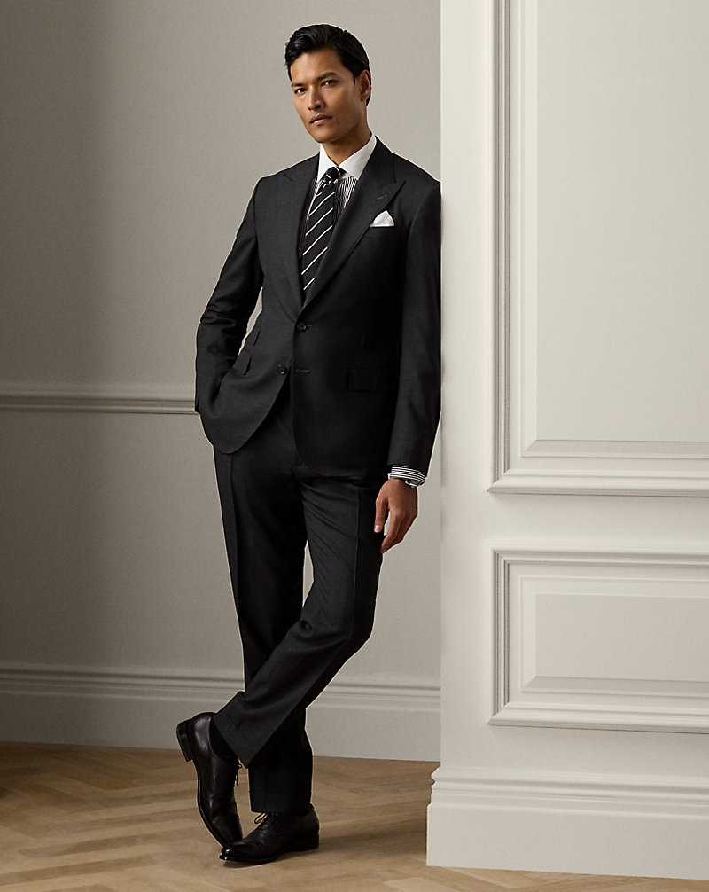 Trajes Ralph Lauren Kent Hand-Tailored Glen Plaid Hombre Grises | IOSZVMX-83 - vista 1