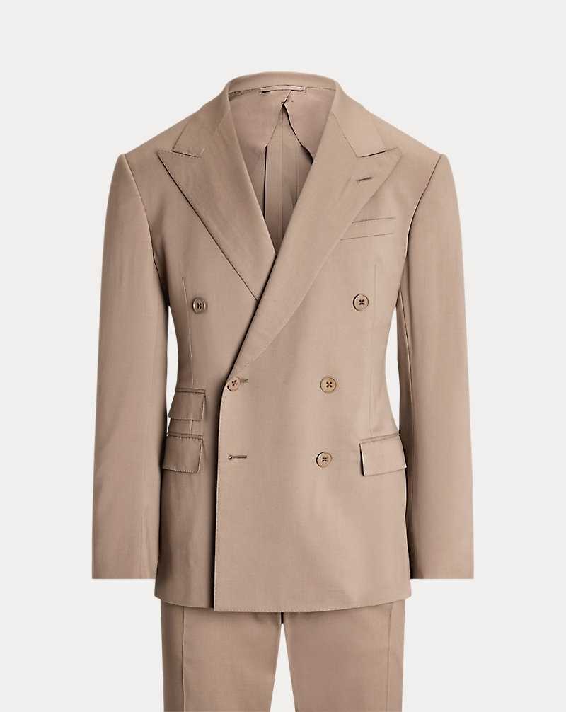 Trajes Ralph Lauren Kent Hand-Tailored Wool Trench Hombre Taupe | KSVYMUX-06 - vista 2