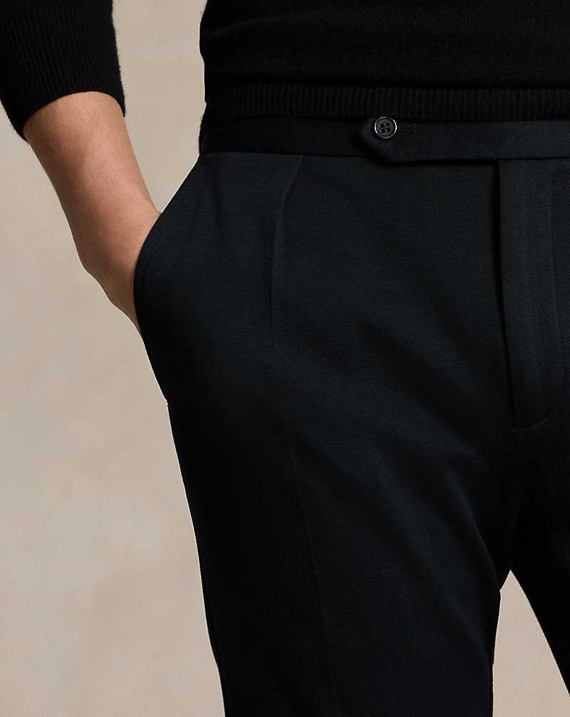 Trajes Ralph Lauren Pleated Knit Mesh Hombre Negros | NKFLJZC-86 - vista 5
