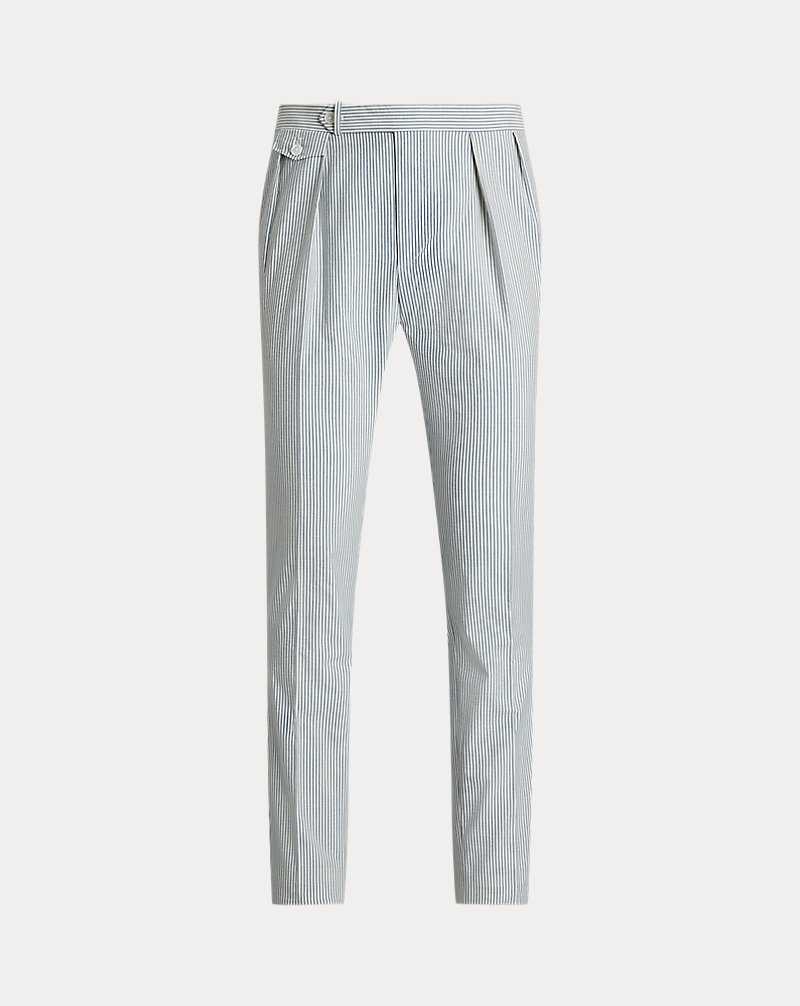 Trajes Ralph Lauren Pleated Seersucker Hombre Vintage Blue/Vintage Crea | NRMITCP-05 - vista 2