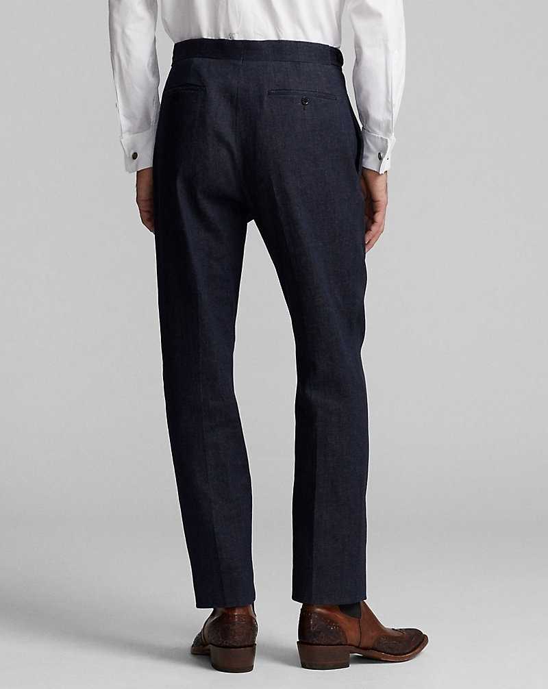 Trajes Ralph Lauren Slim Fit Indigo Denim Tuxedo Hombre Azules | GFYNDSO-91 - vista 4