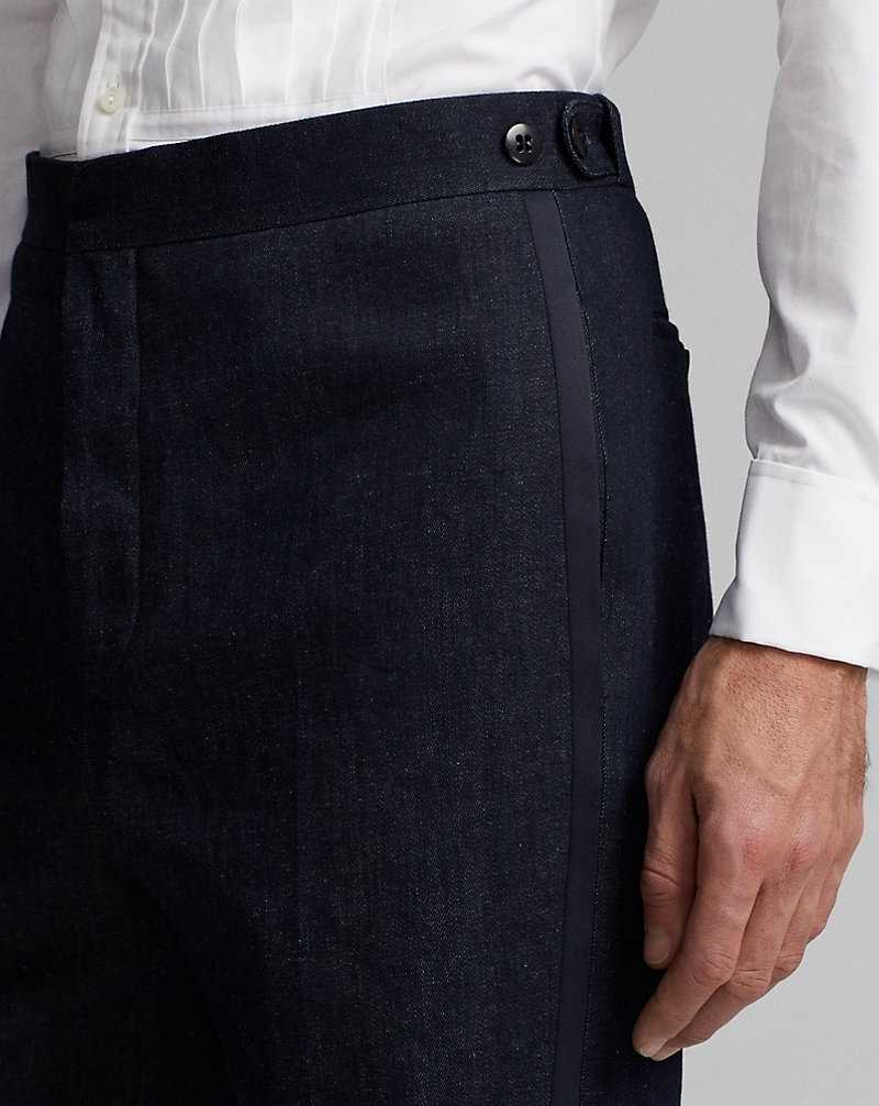 Trajes Ralph Lauren Slim Fit Indigo Denim Tuxedo Hombre Azules | GFYNDSO-91 - vista 5