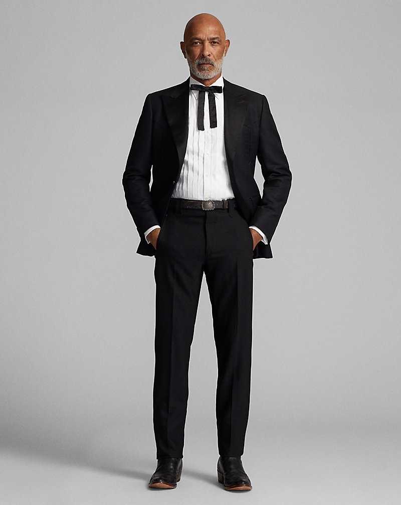 Trajes Ralph Lauren Slim Fit Wool Western Tuxedo Hombre Negros | PIVCNWU-18 - vista 2