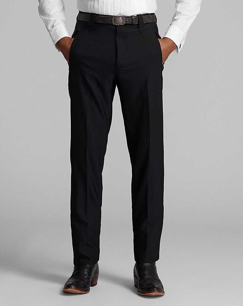 Trajes Ralph Lauren Slim Fit Wool Western Tuxedo Hombre Negros | PIVCNWU-18 - vista 3