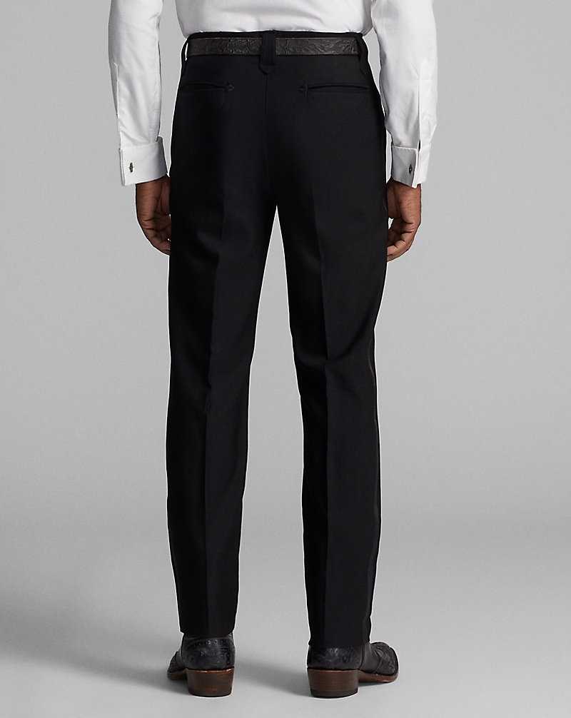 Trajes Ralph Lauren Slim Fit Wool Western Tuxedo Hombre Negros | PIVCNWU-18 - vista 4