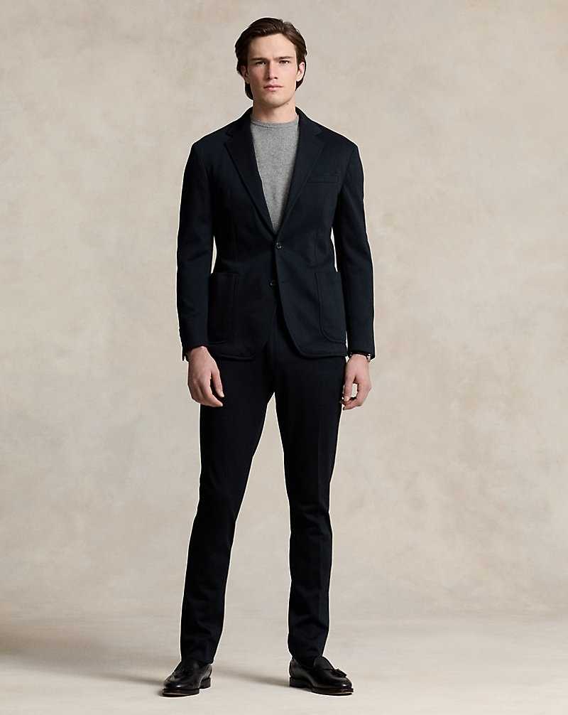 Trajes Ralph Lauren Soft Knit Pique Hombre Negros | NJHALGT-87 - vista 3