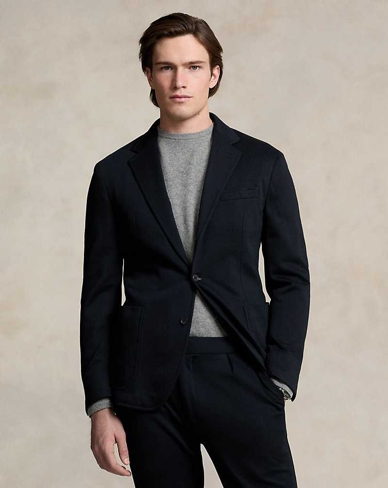 Trajes Ralph Lauren Soft Knit Pique Hombre Negros | NJHALGT-87 - vista 1