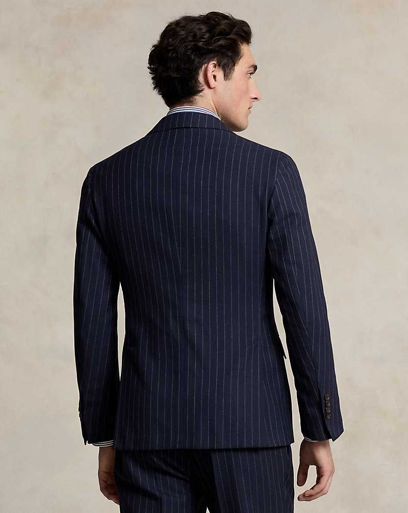 Trajes Ralph Lauren Soft Pinstripe 3-Piece Hombre Navy/Cream | QFOPERN-68 - vista 4