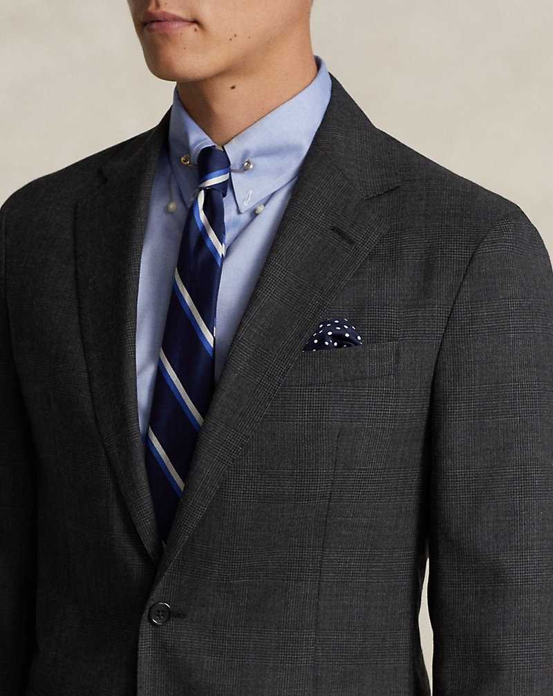 Trajes Ralph Lauren Soft Tailored Glen Plaid Wool Hombre Charcoal Multi | WJOAPBD-64 - vista 5