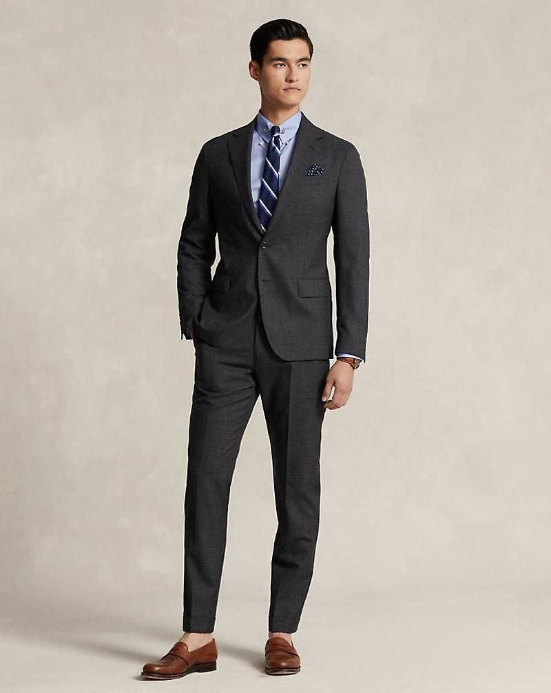 Trajes Ralph Lauren Soft Tailored Glen Plaid Wool Hombre Charcoal Multi | WJOAPBD-64 - vista 1