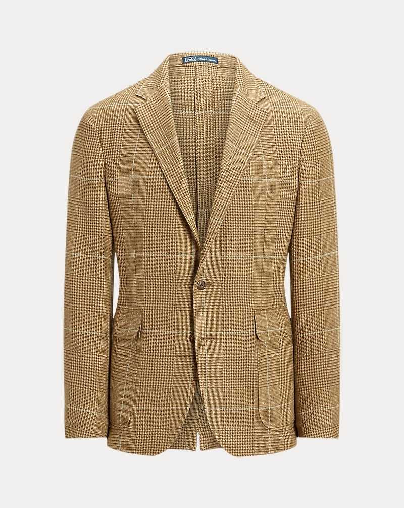 Trajes Ralph Lauren Soft Tailored Plaid Tweed Hombre Lt Brwn/ Tan W/Lt Gry Dec | BSJQGAI-61 - vista 2