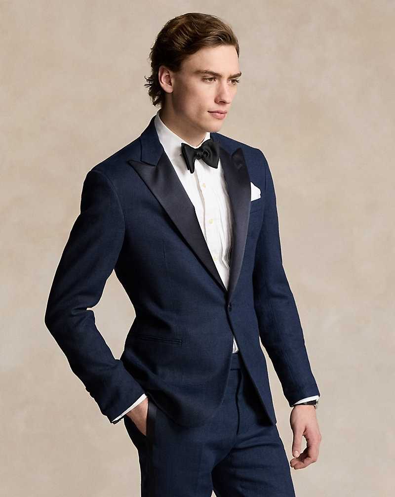 Trajes Ralph Lauren Tailored Linen Tuxedo Hombre Azul Marino | GSMWONF-42 - vista 1