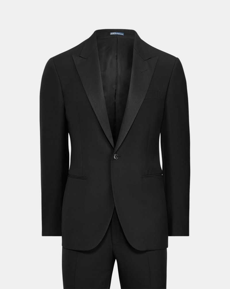 Trajes Ralph Lauren Tailored Wool Barathea Peak Tuxedo Hombre Negros | EOXVGWA-29 - vista 2