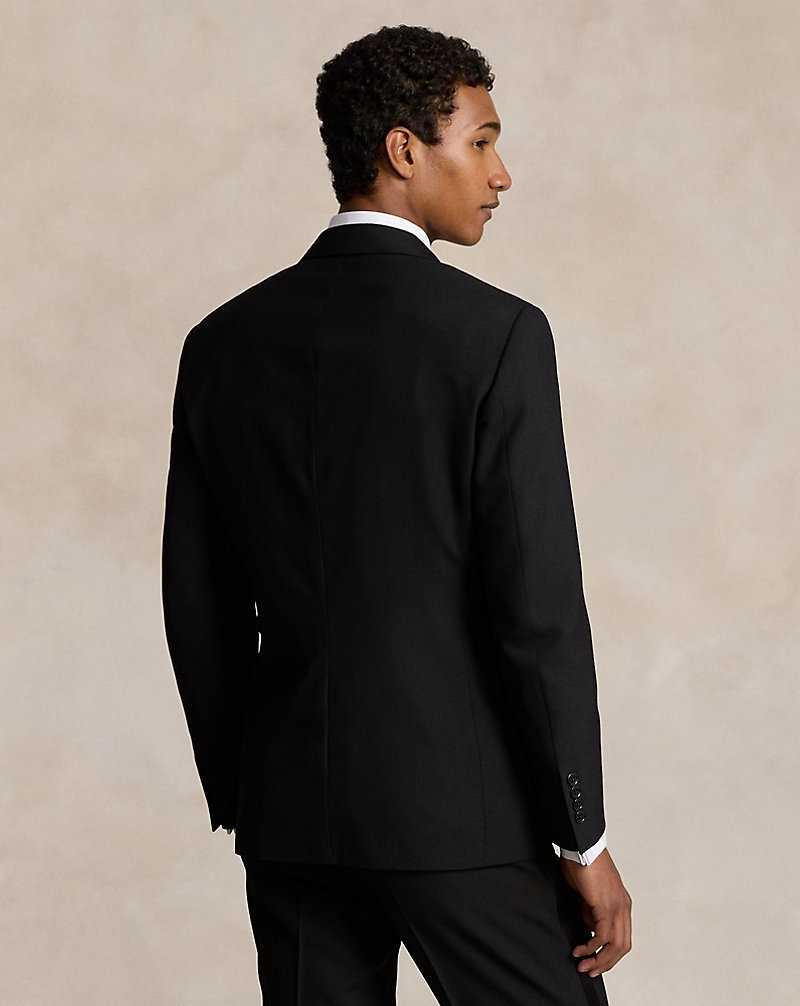 Trajes Ralph Lauren Tailored Wool Barathea Peak Tuxedo Hombre Negros | EOXVGWA-29 - vista 4