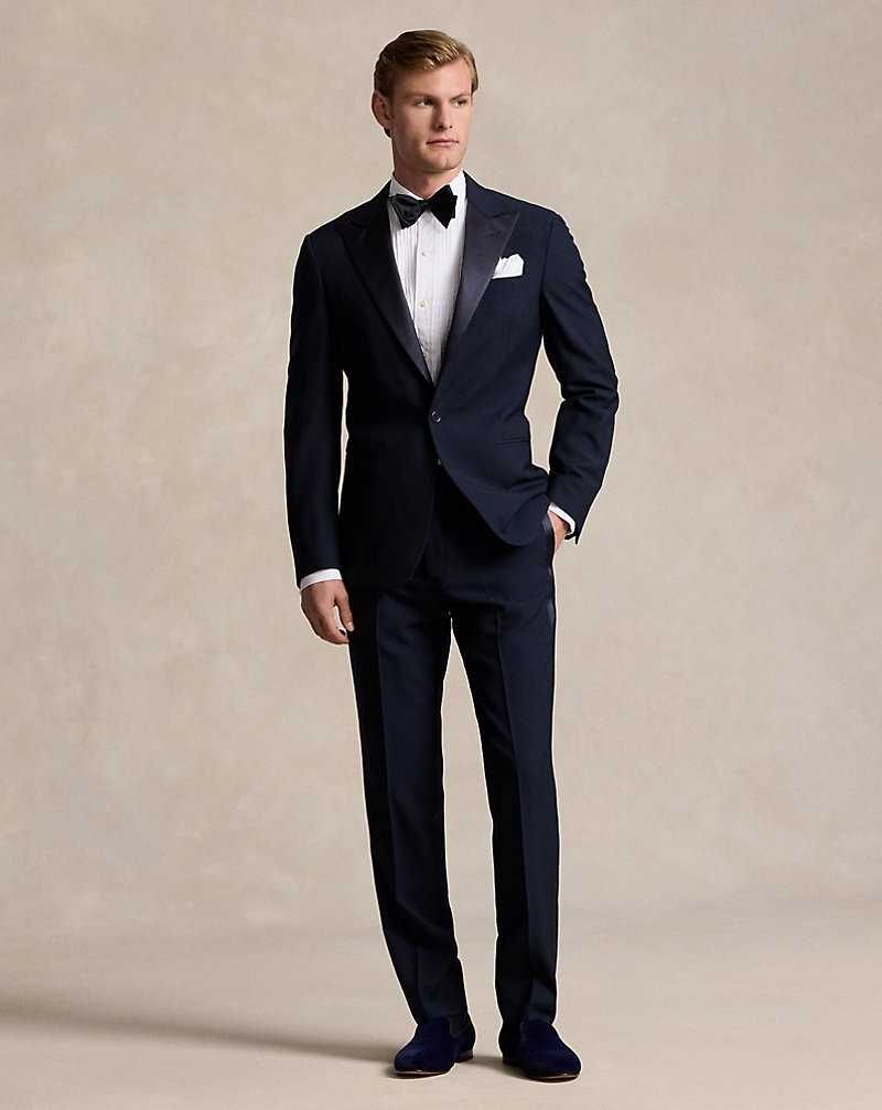 Trajes Ralph Lauren Tailored Wool Barathea Peak Tuxedo Hombre Azul Marino | WDHUCXT-65 - vista 1