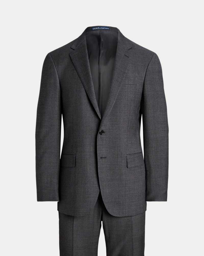 Trajes Ralph Lauren Tailored Wool Sharkskin Hombre Grises | XFDJOIA-28 - vista 2