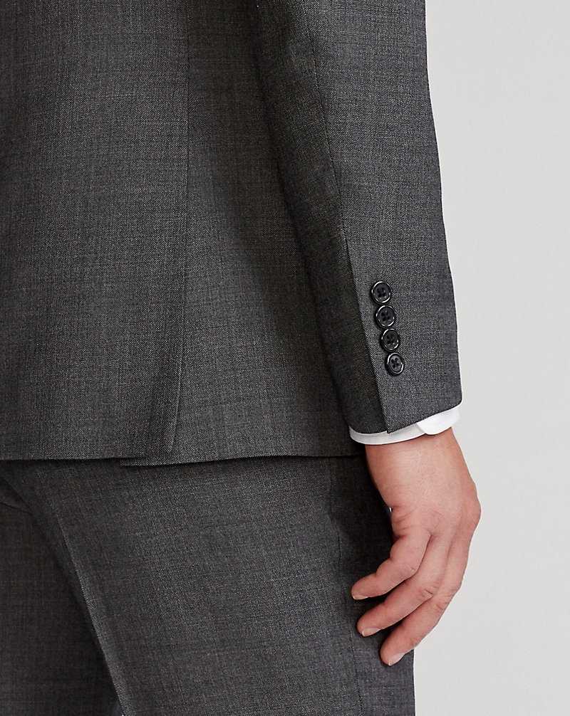 Trajes Ralph Lauren Tailored Wool Sharkskin Hombre Grises | XFDJOIA-28 - vista 4