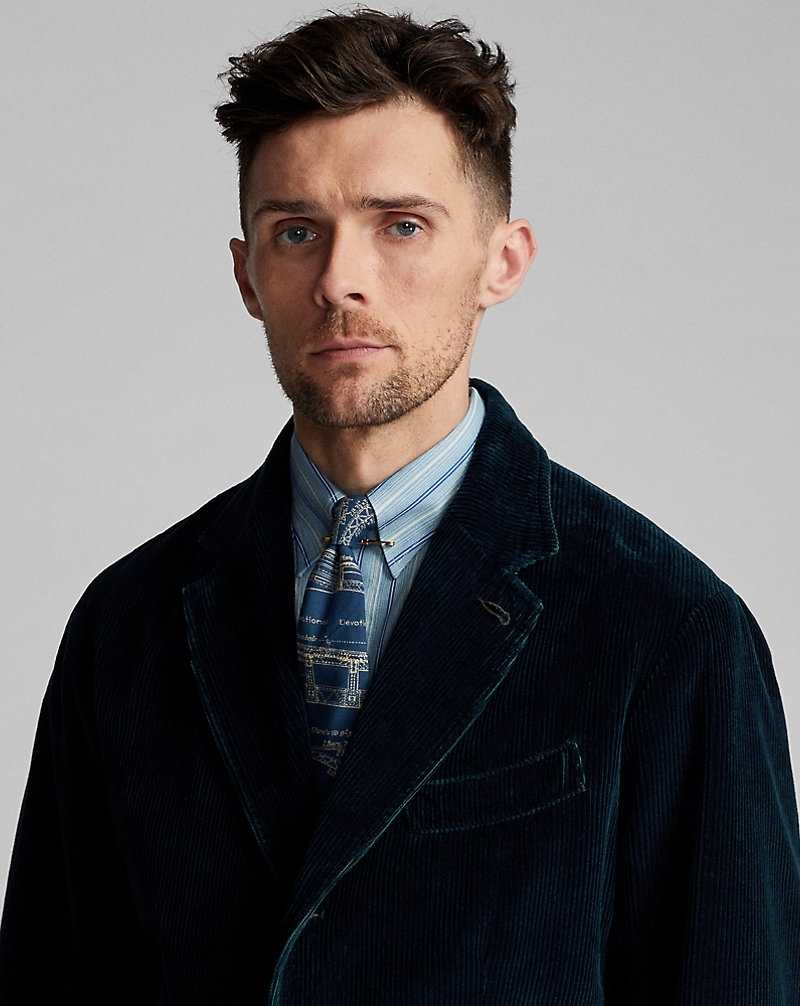 Trajes Ralph Lauren Unconstructed Indigo Corduroy Sport Hombre Azules | MODWETF-35 - vista 5