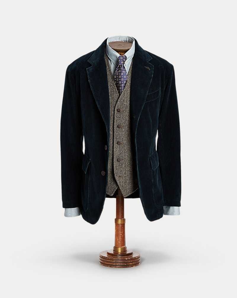 Trajes Ralph Lauren Unconstructed Indigo Corduroy Sport Hombre Azules | MODWETF-35 - vista 1