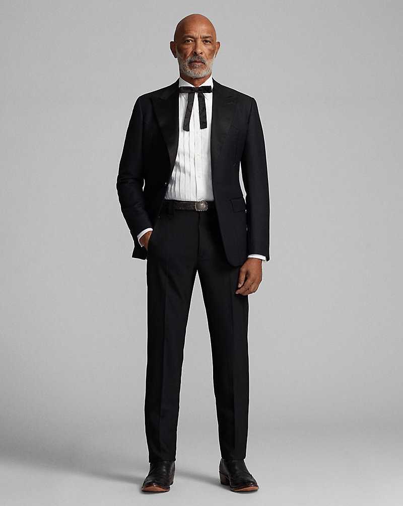 Trajes Ralph Lauren Wool Western Tuxedo Hombre Negros | KVQNWPA-85 - vista 3