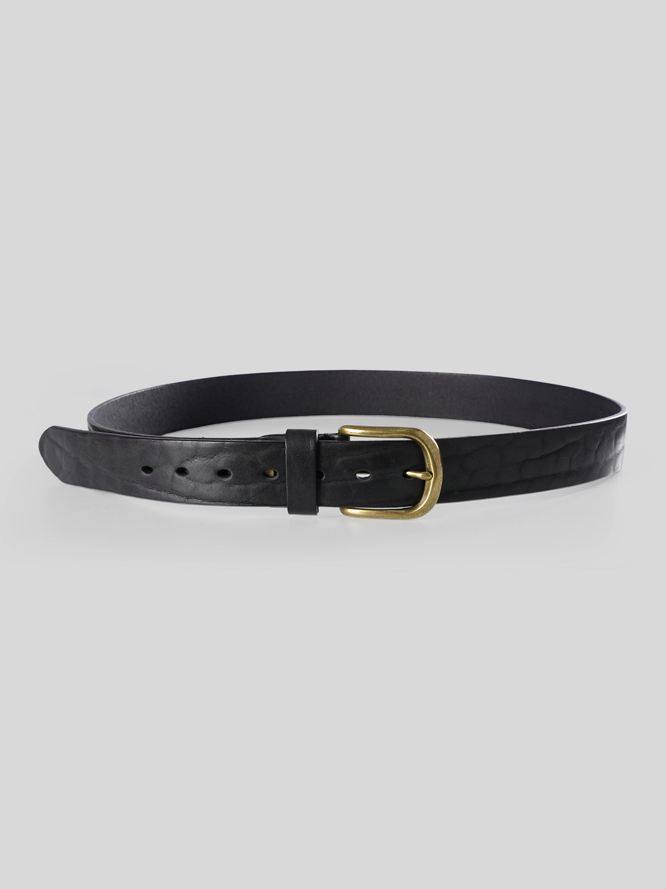 Cinturón Brass Buckle cuero Dress