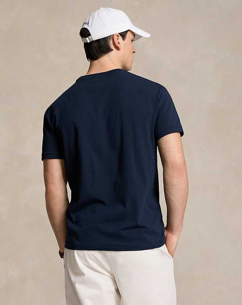Unisex Collection Ralph Lauren Classic Fit Logo Jersey Hombre Azul Marino | VTFNGLX-28 - vista 4