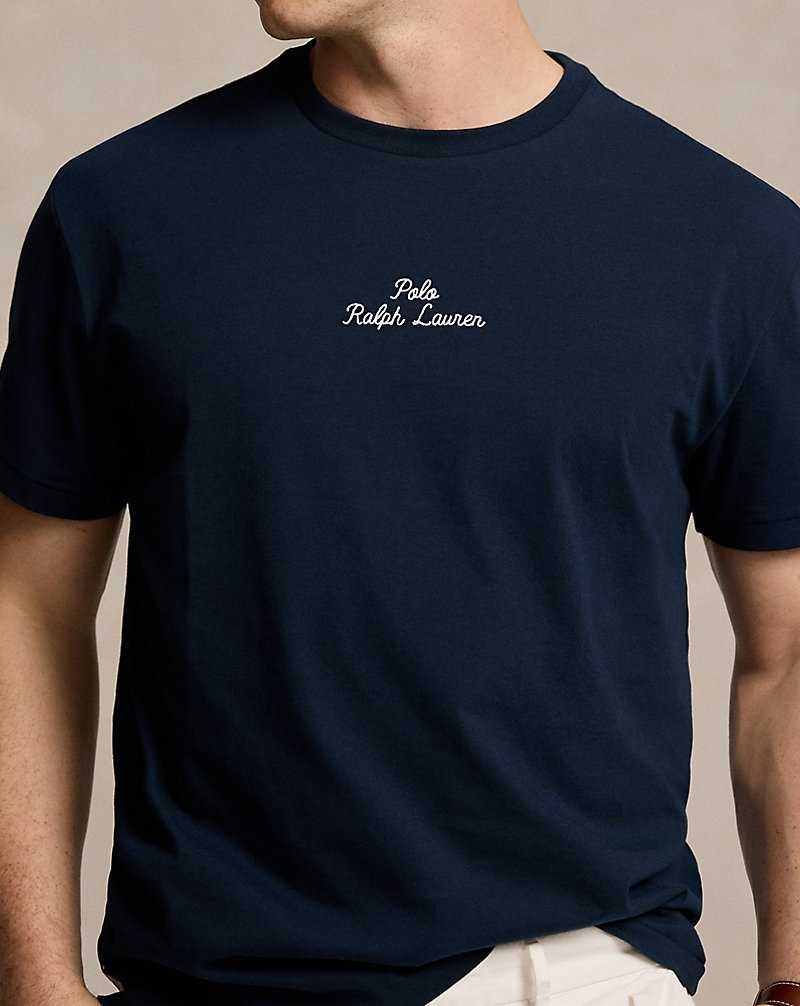 Unisex Collection Ralph Lauren Classic Fit Logo Jersey Hombre Azul Marino | VTFNGLX-28 - vista 5